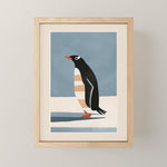 Penguin on Ice Mini Art Print Gallery Image 1
