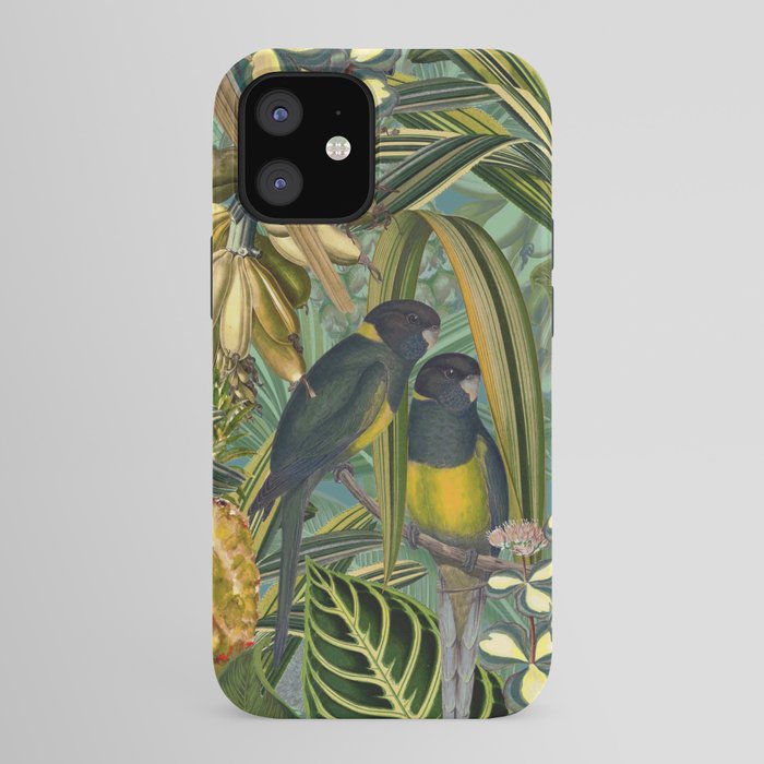 Vintage & Shabby Chic - Green Tropical Bird Flower Garden iPhone Case Gallery Image 41