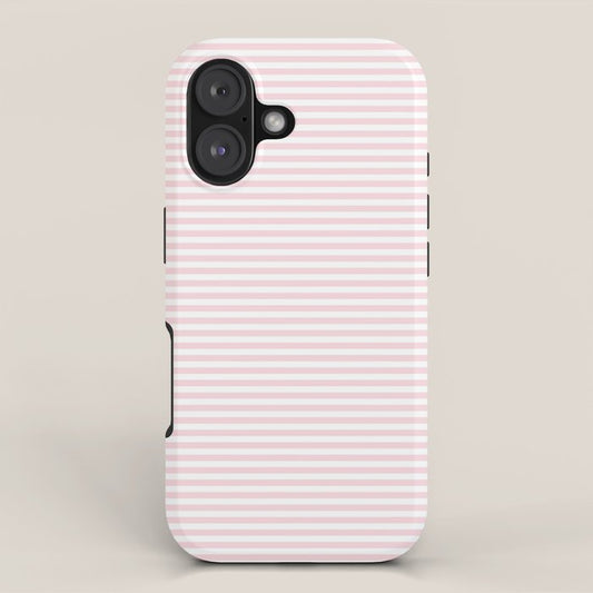 Baby Pink Stripe iPhone Case Gallery Image 1