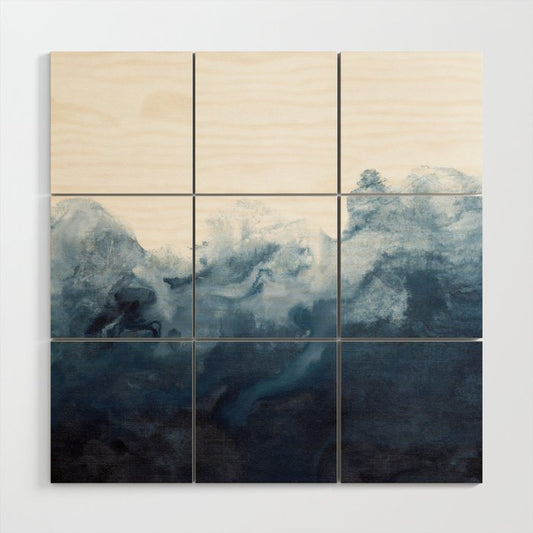 Indigo Depths No. 2 Wood Wall Art Gallery Image 2
