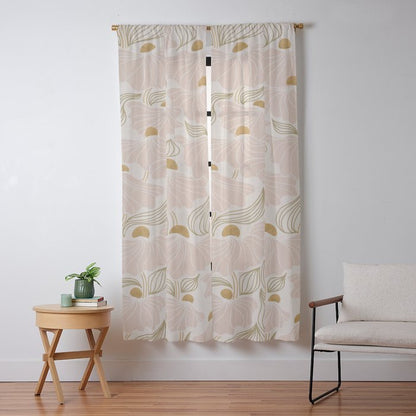 calming essentialsNatural flow meadow blush Window Curtain Gallery Image 9