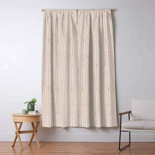 Art Deco Arch Pattern XIV Window Curtain Gallery Image 1