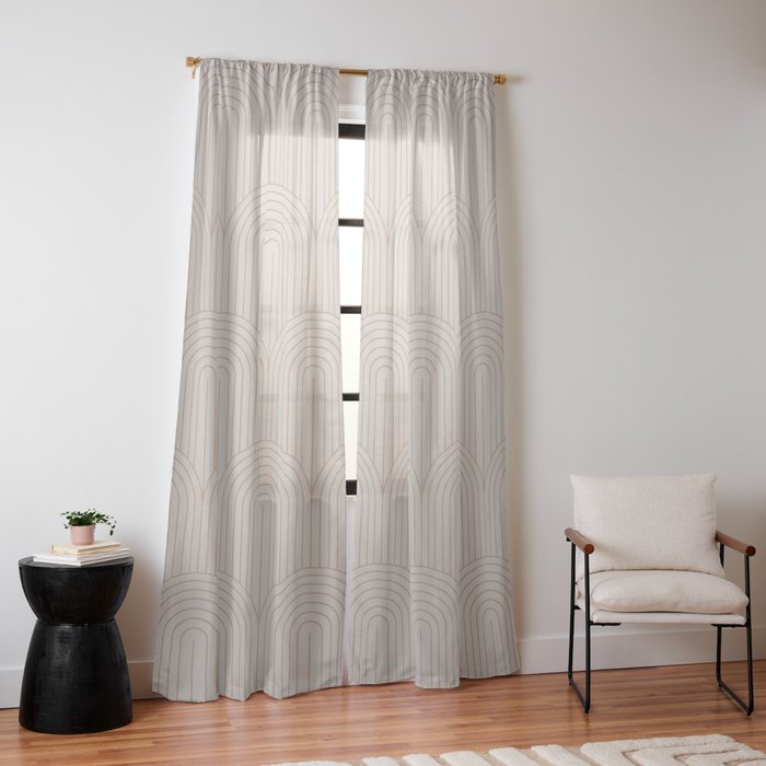 Art Deco Arch Pattern XIV Window Curtain Gallery Image 14