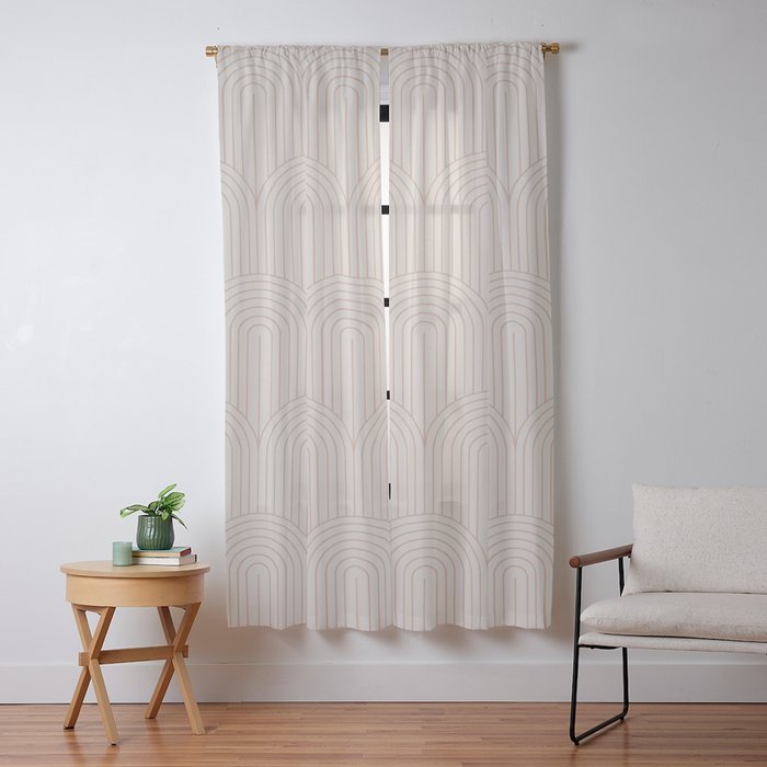 Art Deco Arch Pattern XIV Window Curtain Gallery Image 13