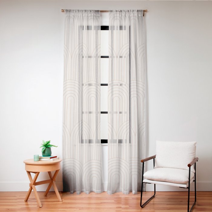 Art Deco Arch Pattern XIV Window Curtain Gallery Image 24