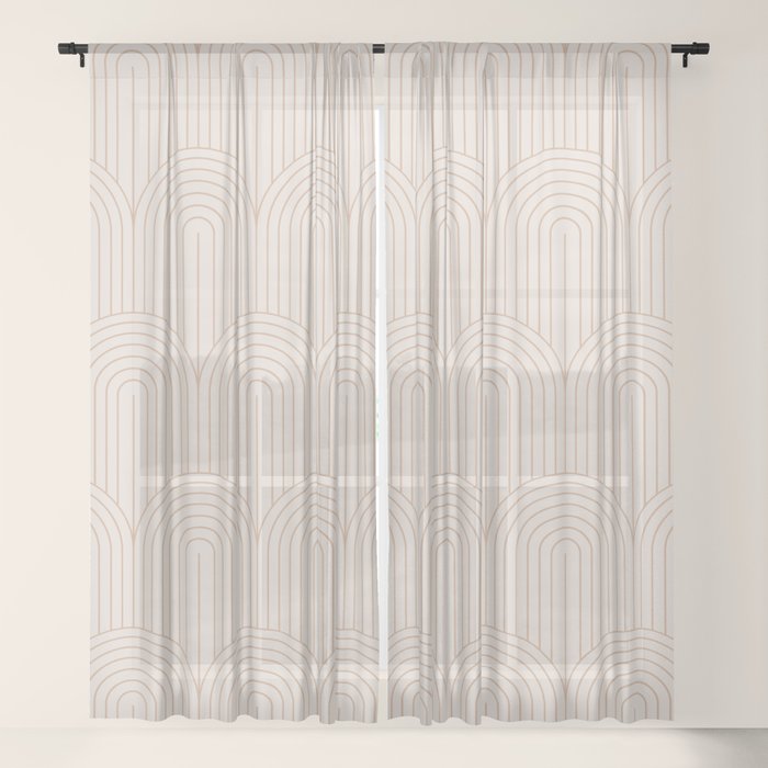 Art Deco Arch Pattern XIV Window Curtain Gallery Image 17