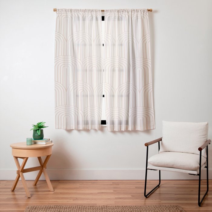 Art Deco Arch Pattern XIV Window Curtain Gallery Image 15