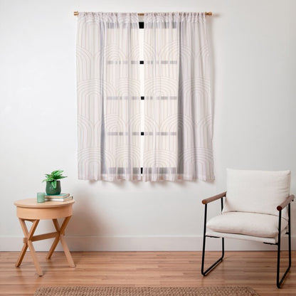 Art Deco Arch Pattern XIV Window Curtain Gallery Image 19