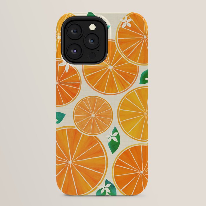 Orange Slices With Blossoms iPhone Case Gallery Image 24