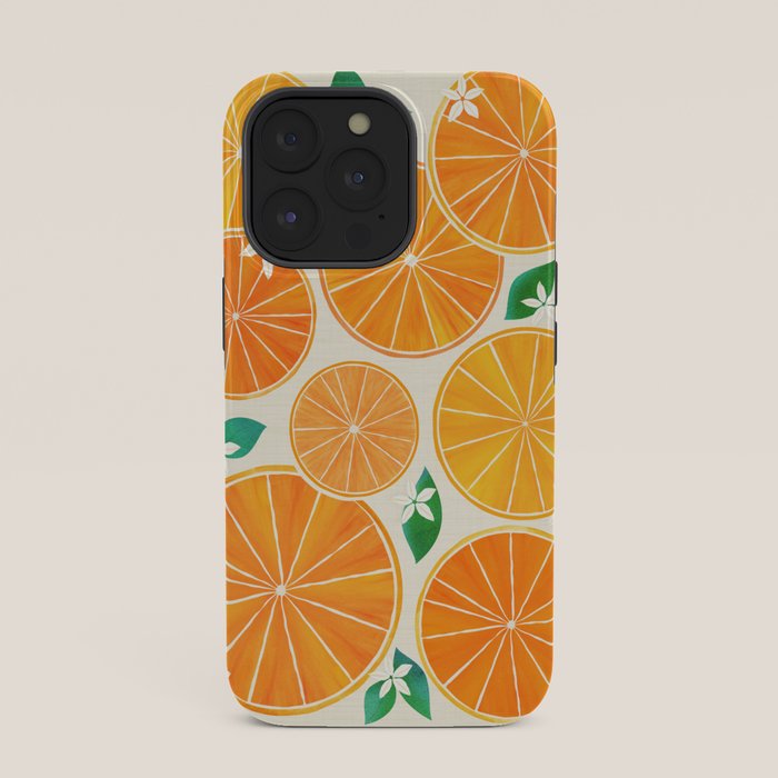 Orange Slices With Blossoms iPhone Case Gallery Image 35