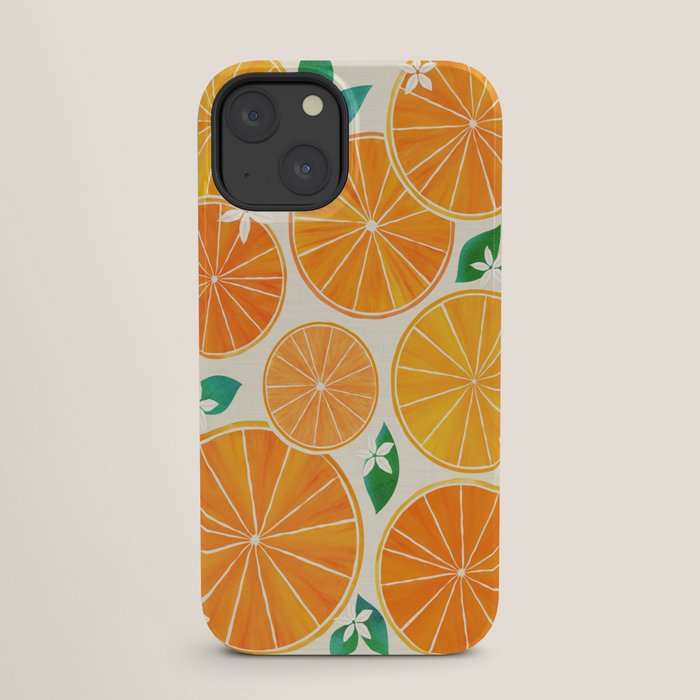 Orange Slices With Blossoms iPhone Case Gallery Image 25