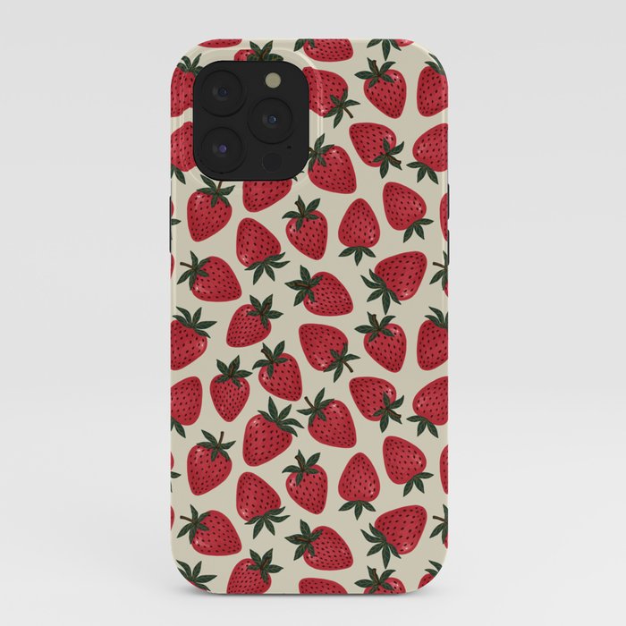 Hand Drawn Vintage Strawberry Pattern iPhone Case Gallery Image 40