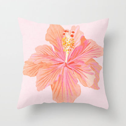 Hibiscus Flower Throw Pillow Gallery Image 4