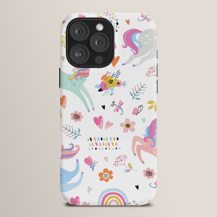 Magical Pastel Unicorn Floral iPhone Case Gallery Image 16