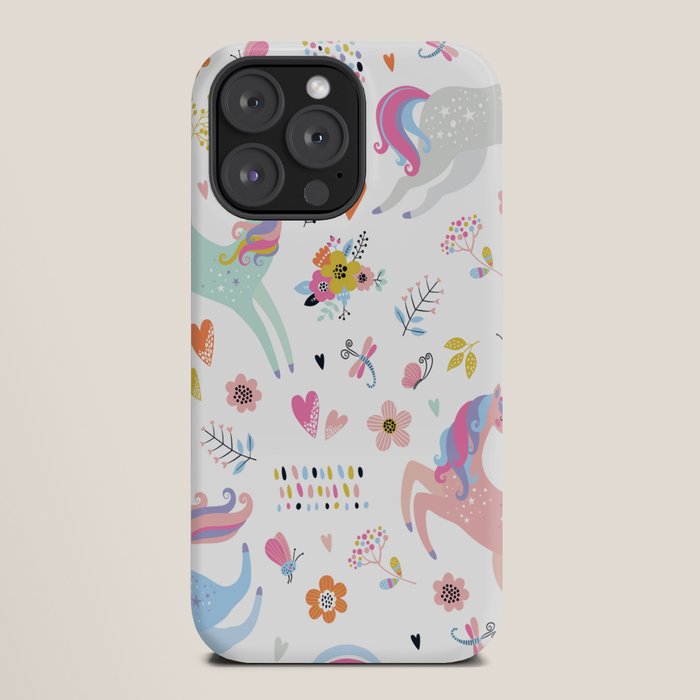Magical Pastel Unicorn Floral iPhone Case Gallery Image 20