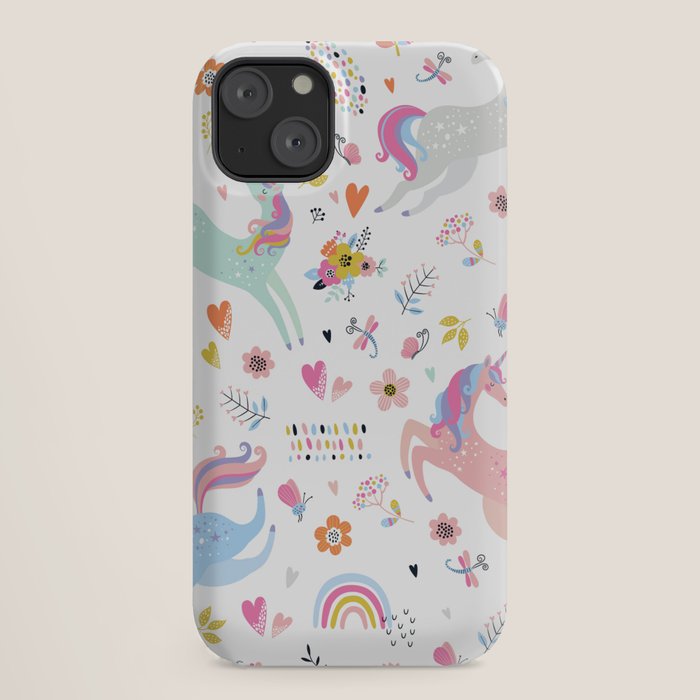 Magical Pastel Unicorn Floral iPhone Case Gallery Image 18