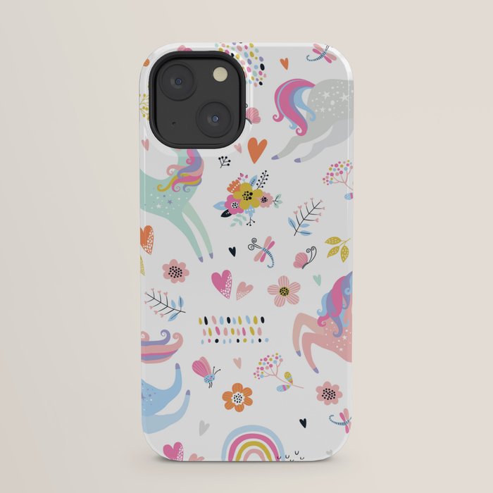 Magical Pastel Unicorn Floral iPhone Case Gallery Image 21