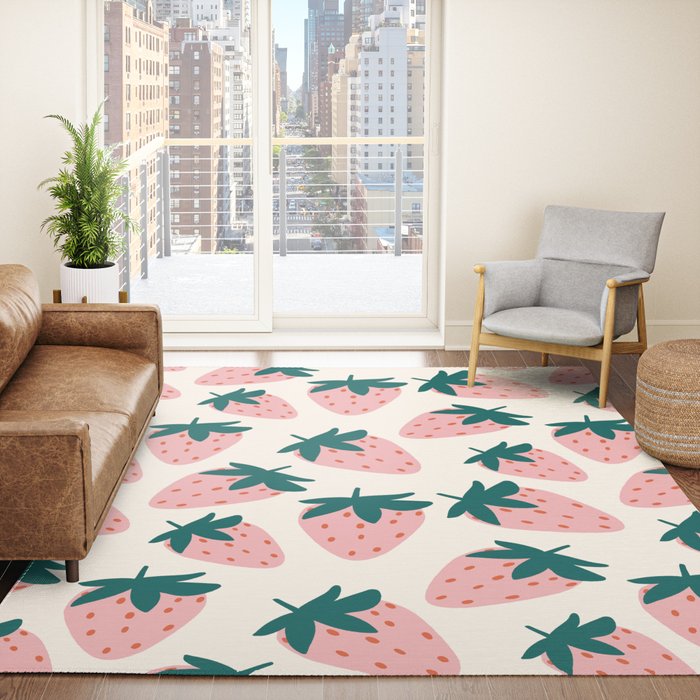 Cute Strawberry Rug Gallery Image 4