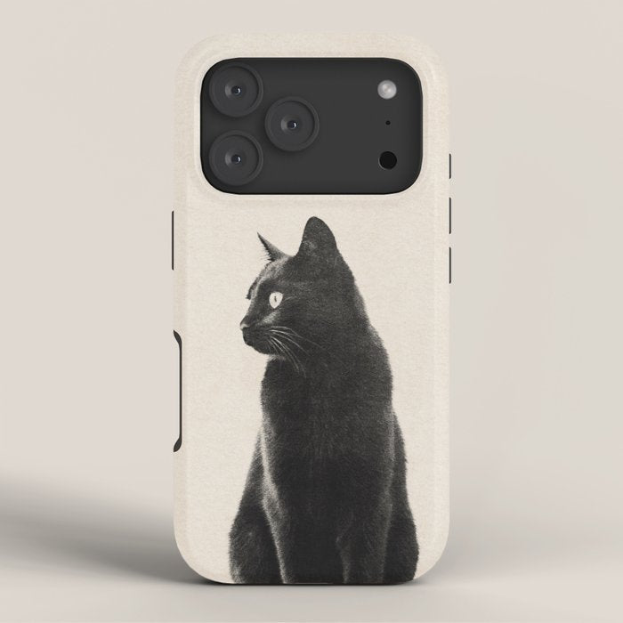 Black Cat iPhone Case Gallery Image 3
