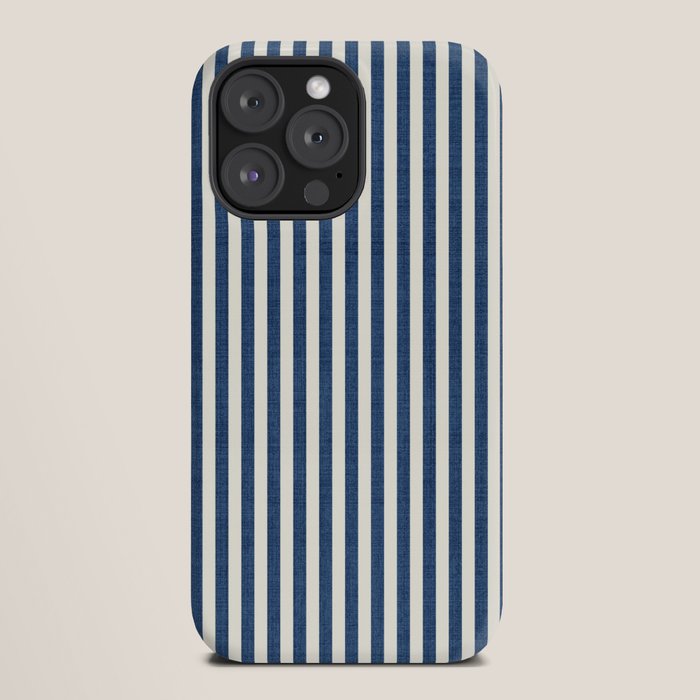 Pinstripe in Navy Blue iPhone Case Gallery Image 20