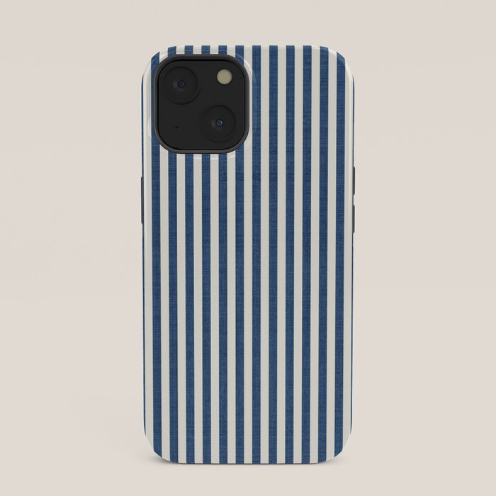 Pinstripe in Navy Blue iPhone Case Gallery Image 33