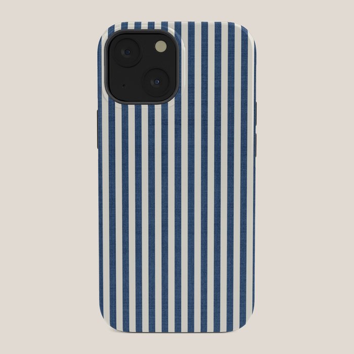 Pinstripe in Navy Blue iPhone Case Gallery Image 34