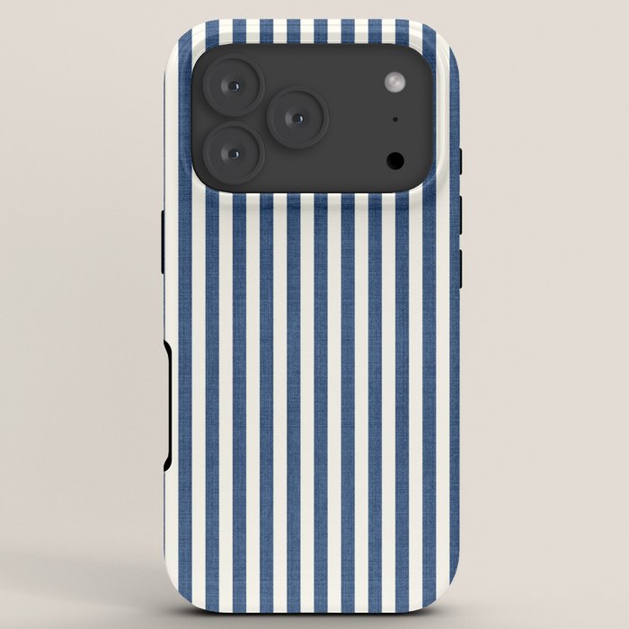 Pinstripe in Navy Blue iPhone Case Gallery Image 7