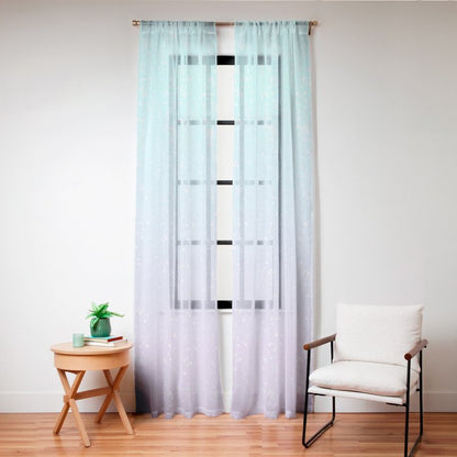 turquoise and lavender pastel bokeh effect ombre gradient Window Curtain Gallery Image 20