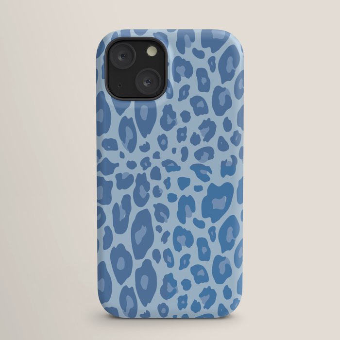 ultra bold leopard blue pastel iPhone Case Gallery Image 17