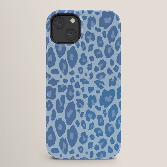 ultra bold leopard blue pastel iPhone Case Gallery Image 26