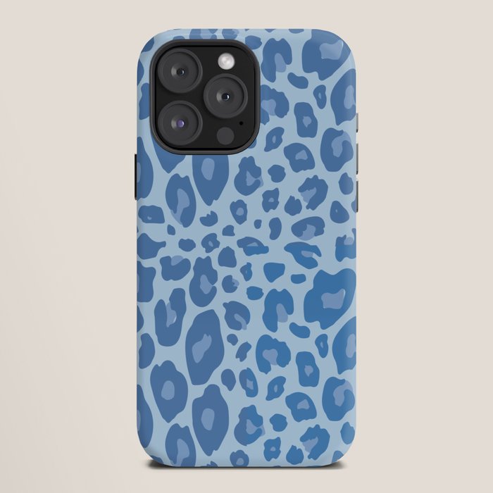 ultra bold leopard blue pastel iPhone Case Gallery Image 12
