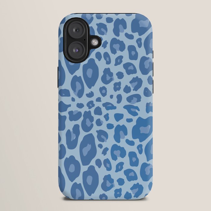 ultra bold leopard blue pastel iPhone Case Gallery Image 10