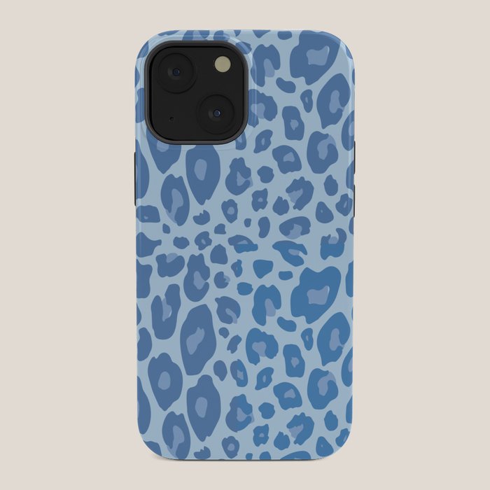 ultra bold leopard blue pastel iPhone Case Gallery Image 34