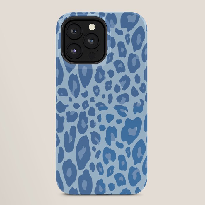 ultra bold leopard blue pastel iPhone Case Gallery Image 28