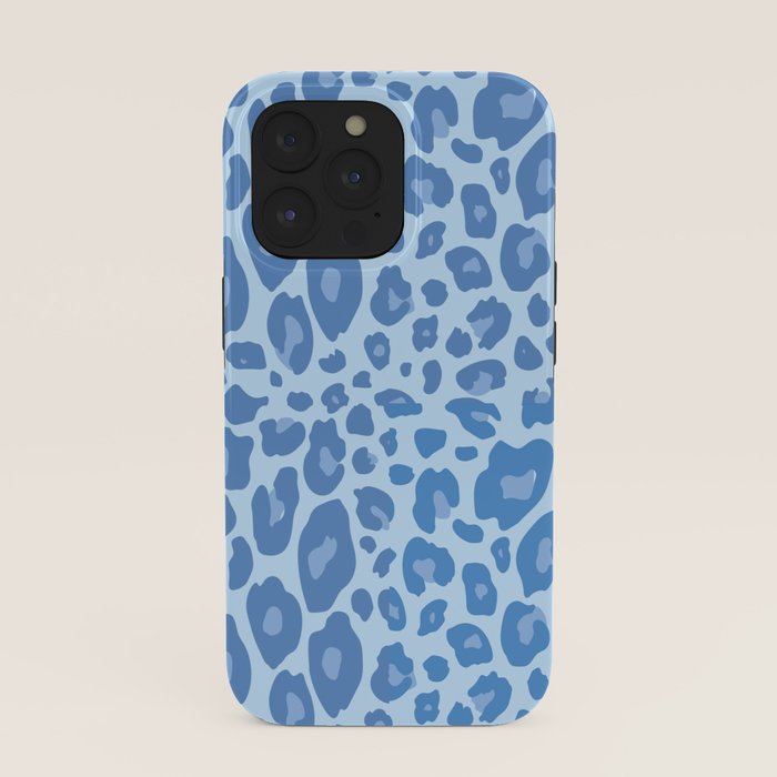 ultra bold leopard blue pastel iPhone Case Gallery Image 39