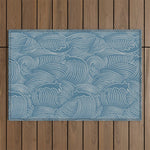 Cat Waves Pattern 2 Outdoor Rug Gallery Image 1