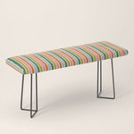 Colorful vintage stripe line art pattern Bench Gallery Image 1