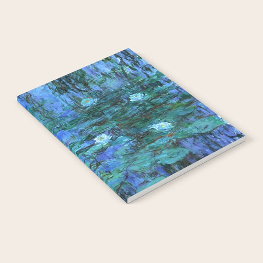 Claude Monet Water Lilies BLUE Notebook Gallery Image 1