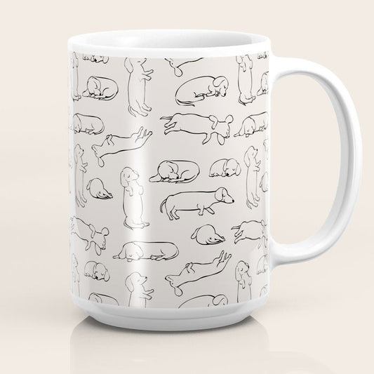 More Sleep Dachshund Coffee Mug Gallery Image 2