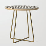 Black&White Checker Side Table Gallery Image 1