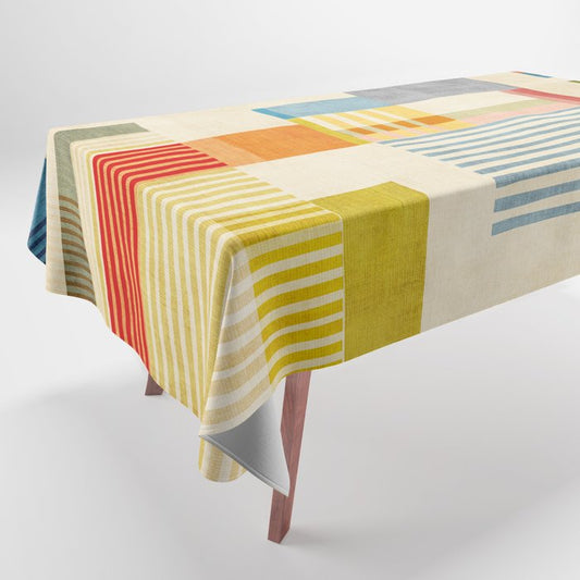 Colorful Geometric Modern Design Art II Tablecloth Gallery Image 1