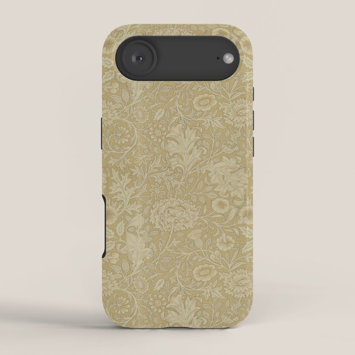 William Morris Vintage Double Bough Antique Gold iPhone Case Gallery Image 2