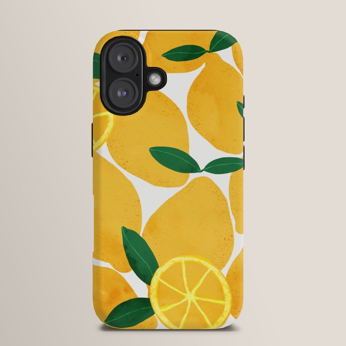 lemon mediterranean still life iPhone Case Gallery Image 13