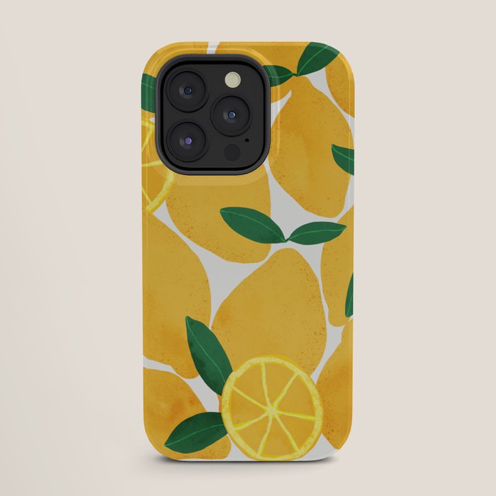 lemon mediterranean still life iPhone Case Gallery Image 27