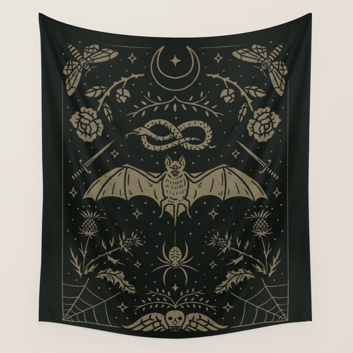 Cemetery Nights Wall Tapestry Gallery Image 1