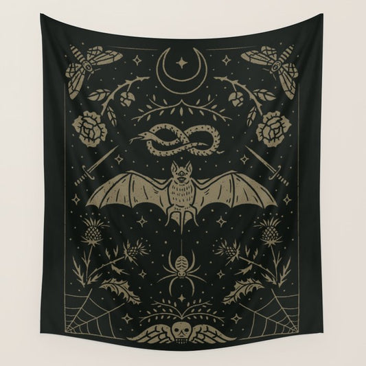 Cemetery Nights Wall Tapestry Gallery Image 1