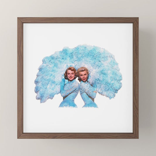 Sisters - White Christmas - Watercolor Mini Art Print Gallery Image 2
