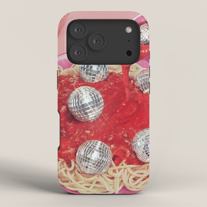 Spaghetti Disco Balls - Pink and Red iPhone Case Gallery Image 3