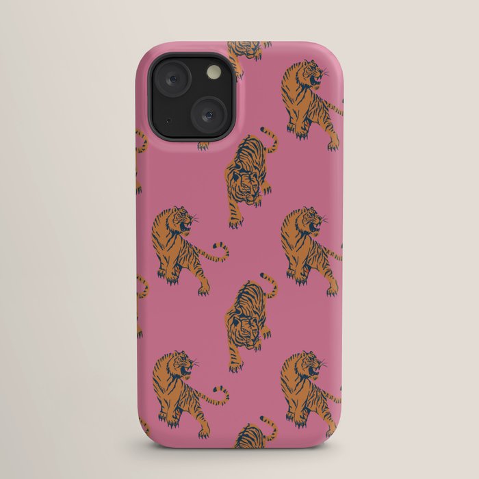 tiger print pink iPhone Case Gallery Image 17