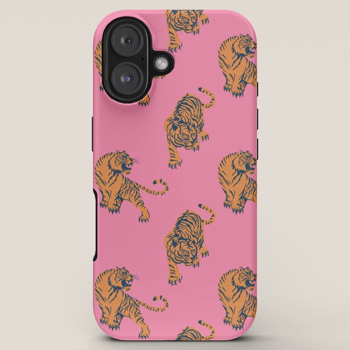 tiger print pink iPhone Case Gallery Image 5